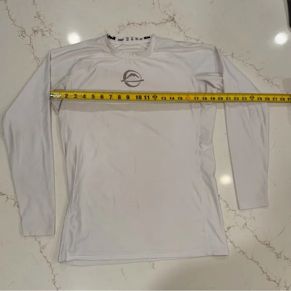 White Long Sleeve Rashguard - Picture 2 of 3